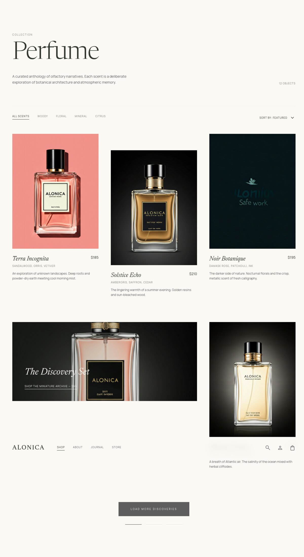 ALONICA homepage visual